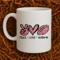 Peace Love Alabama Coffee Mug thumb 2