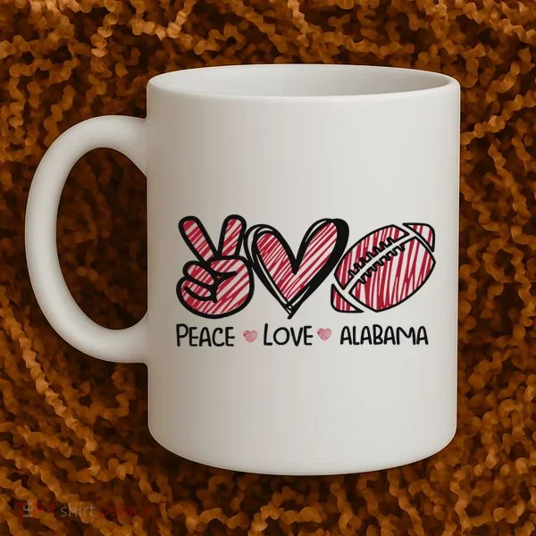Peace Love Alabama Coffee Mug