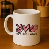 Peace Love Alabama Coffee Mug thumb 4