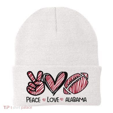 Peace Love Alabama Beanie