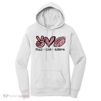 Peace Love Alabama Women's Hoodie