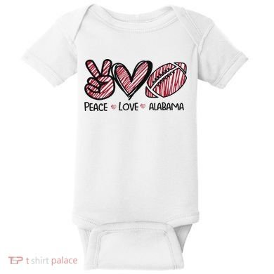 Peace Love Alabama Baby Bodysuit
