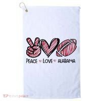 Peace Love Alabama Golf Towel thumb 0