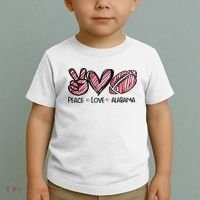 Peace Love Alabama Toddler T-Shirt thumb 2
