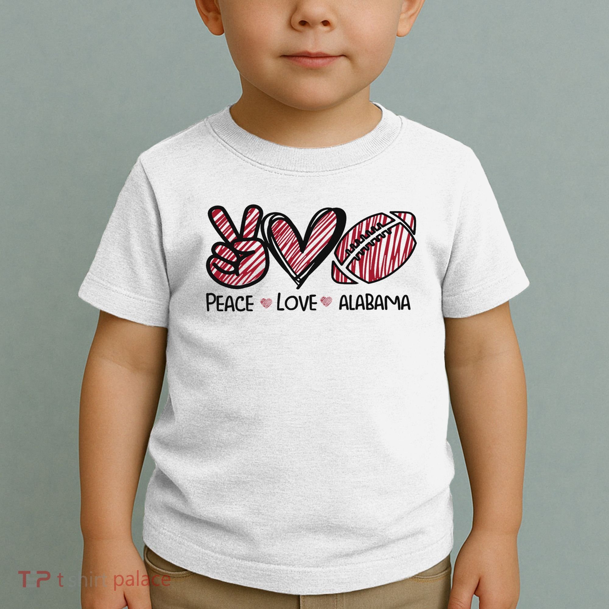 Peace Love Alabama Toddler T-Shirt
