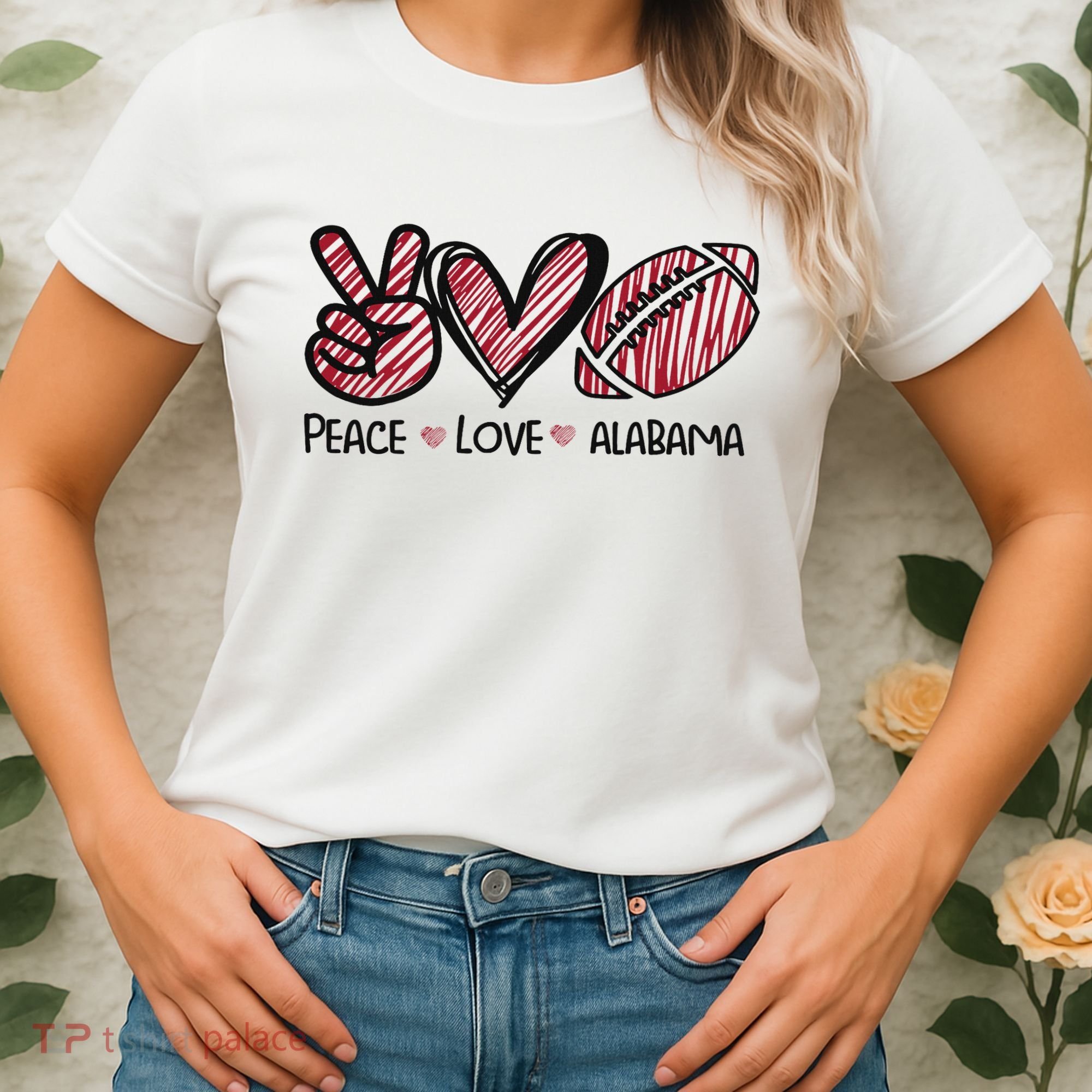 Peace Love Alabama Women's T-Shirt