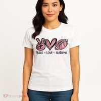 Peace Love Alabama Women's T-Shirt thumb 4