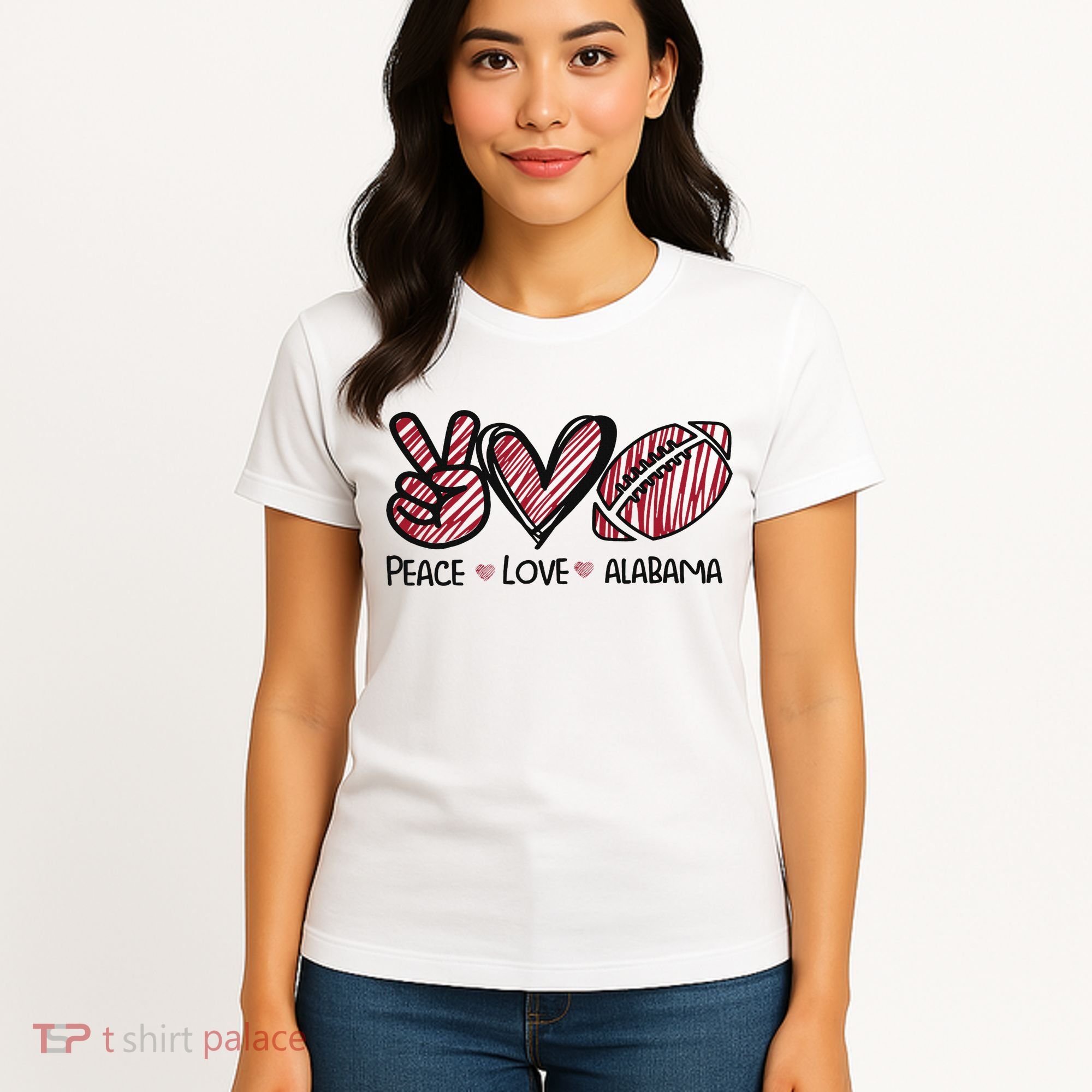 Peace Love Alabama Women's T-Shirt