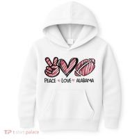 Peace Love Alabama Kids Hoodie thumb 0