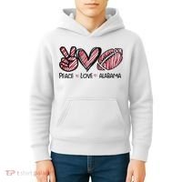 Peace Love Alabama Kids Hoodie thumb 4