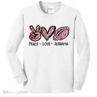 Peace Love Alabama Kids Long Sleeve Shirt thumb 0