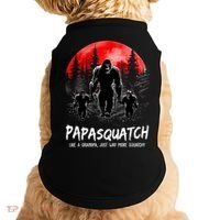 Papasquatch Like A Grandpa Just Way More Squatchy Funny Papa Doggie Tank thumb 0