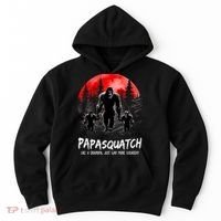 Papasquatch Like A Grandpa Just Way More Squatchy Funny Papa Hoodie thumb 0