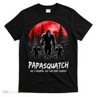 Papasquatch Like A Grandpa Just Way More Squatchy Funny Papa T-Shirt thumb 0