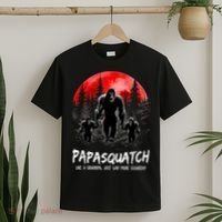 Papasquatch Like A Grandpa Just Way More Squatchy Funny Papa T-Shirt thumb 2