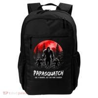 Papasquatch Like A Grandpa Just Way More Squatchy Funny Papa Backpack thumb 0