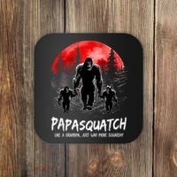 Papasquatch Like A Grandpa Just Way More Squatchy Funny Papa Coaster thumb 0