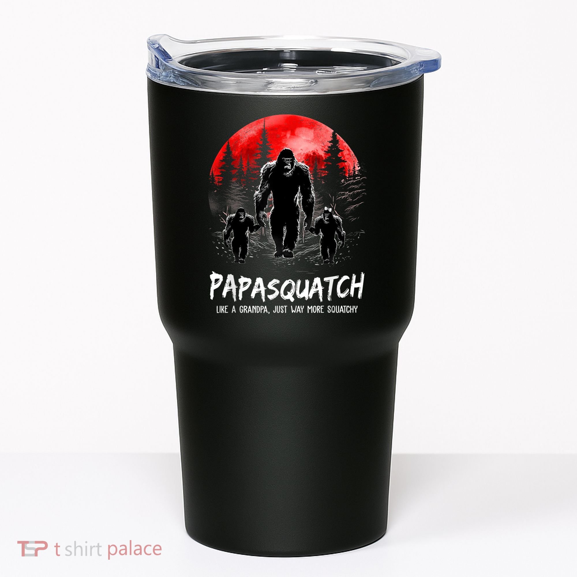 Papasquatch Like A Grandpa Just Way More Squatchy Funny Papa Tumbler