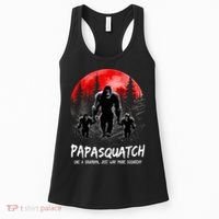 Papasquatch Like A Grandpa Just Way More Squatchy Funny Papa Women's Tank Top thumb 0