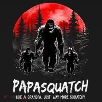 Papasquatch Like A Grandpa Just Way More Squatchy Funny Papa Women's Tank Top thumb 5
