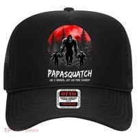Papasquatch Like A Grandpa Just Way More Squatchy Funny Papa Hat thumb 0