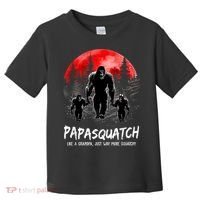 Papasquatch Like A Grandpa Just Way More Squatchy Funny Papa Toddler T-Shirt thumb 0