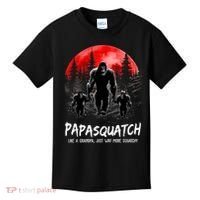 Papasquatch Like A Grandpa Just Way More Squatchy Funny Papa Kids T-Shirt thumb 0