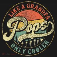 Pops Like A Grandpa Only Cooler Retro Gift Pops Dad Grandpa Mousepad thumb 1