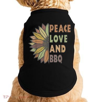 Peace Love And BBQ Doggie Tank