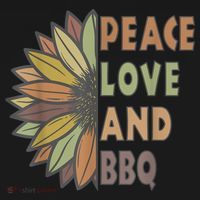 Peace Love And BBQ Doggie Tank thumb 4