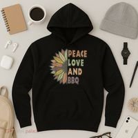 Peace Love And BBQ Hoodie thumb 3