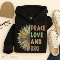 Peace Love And BBQ Hoodie thumb 4