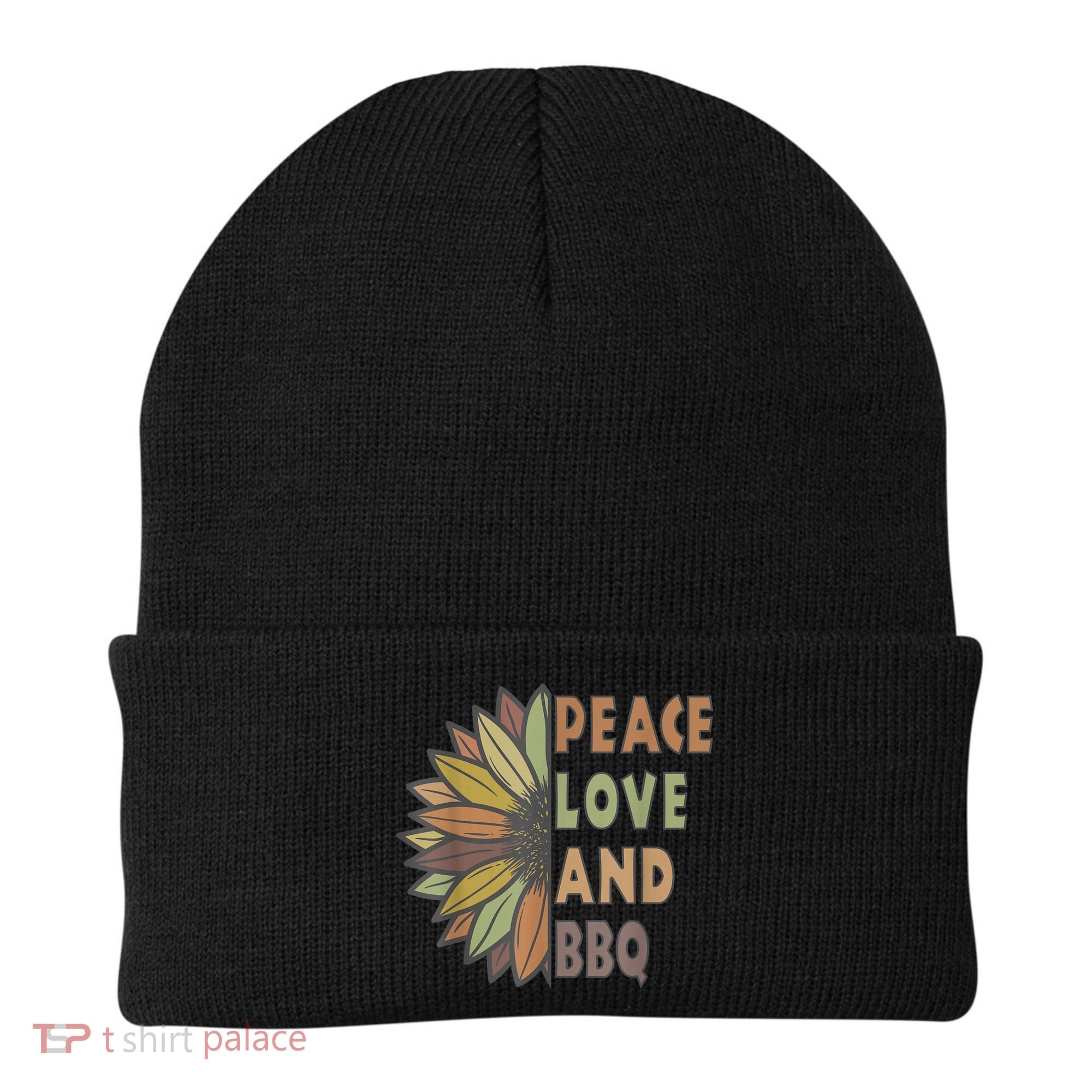 Peace Love And BBQ Beanie