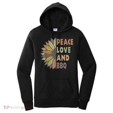 Peace Love And BBQ Women's Hoodie