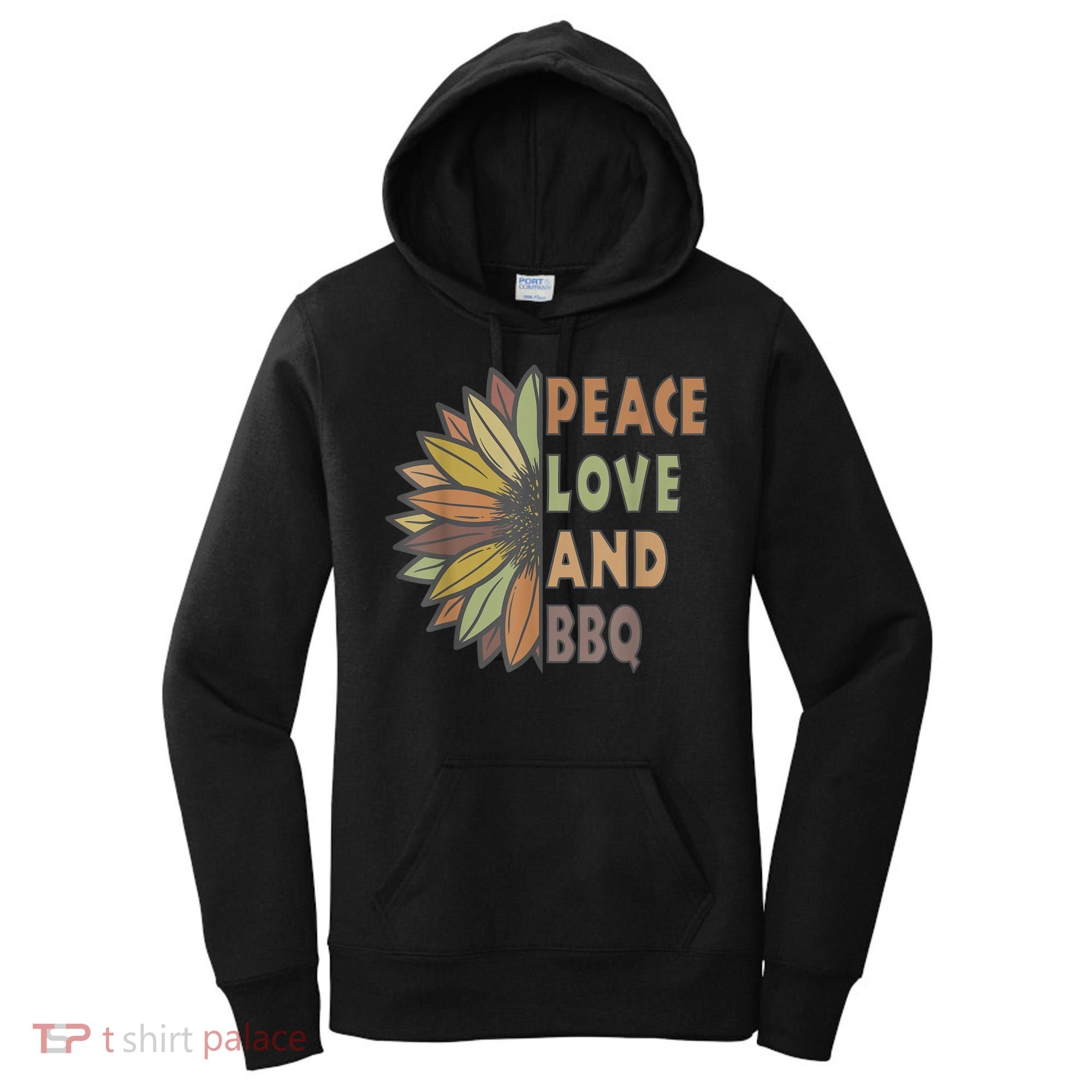 Peace Love And BBQ Women's Hoodie