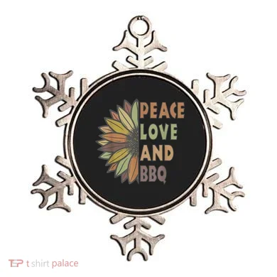 Peace Love And BBQ Ornament