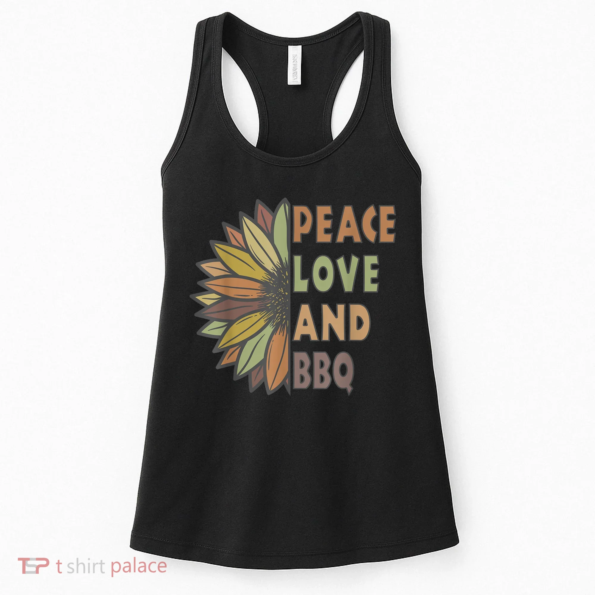 Peace Love And BBQ Women's Tank Top