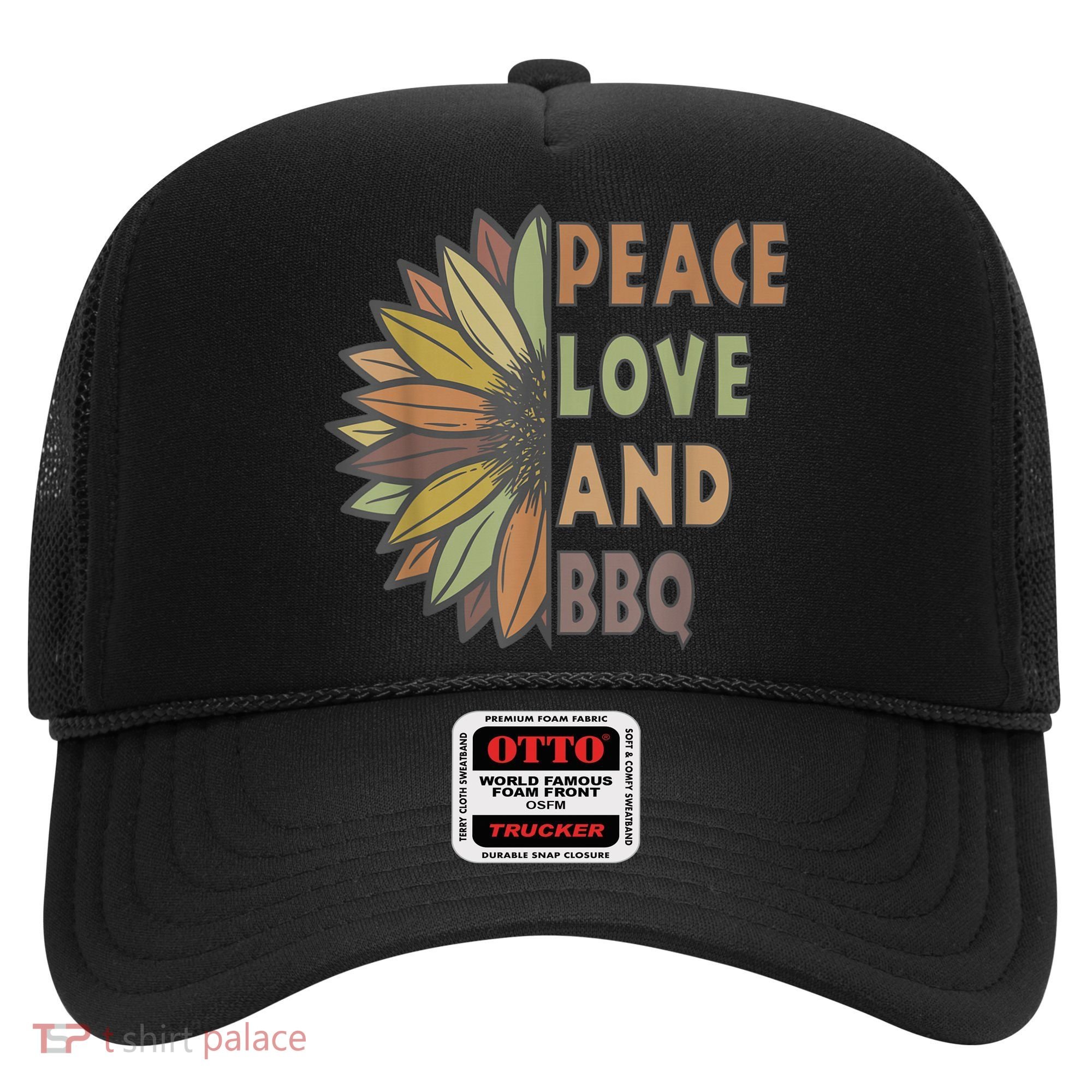 Peace Love And BBQ Hat
