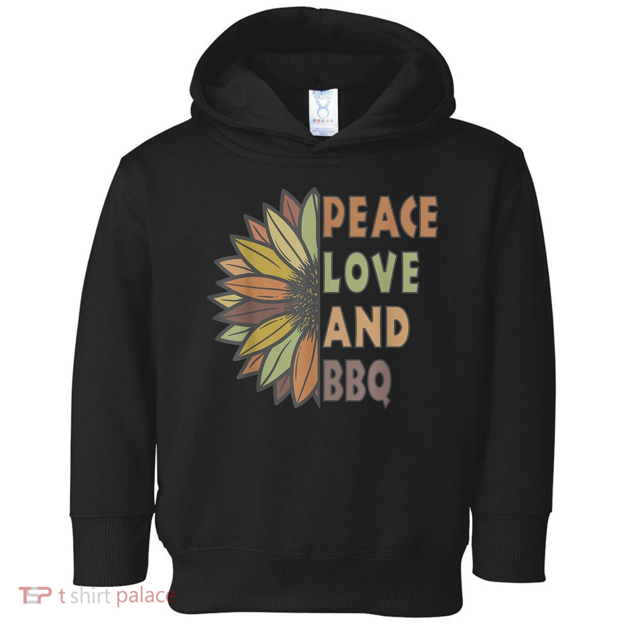 Peace Love And BBQ Toddler Hoodie