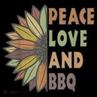 Peace Love And BBQ Toddler Hoodie thumb 2