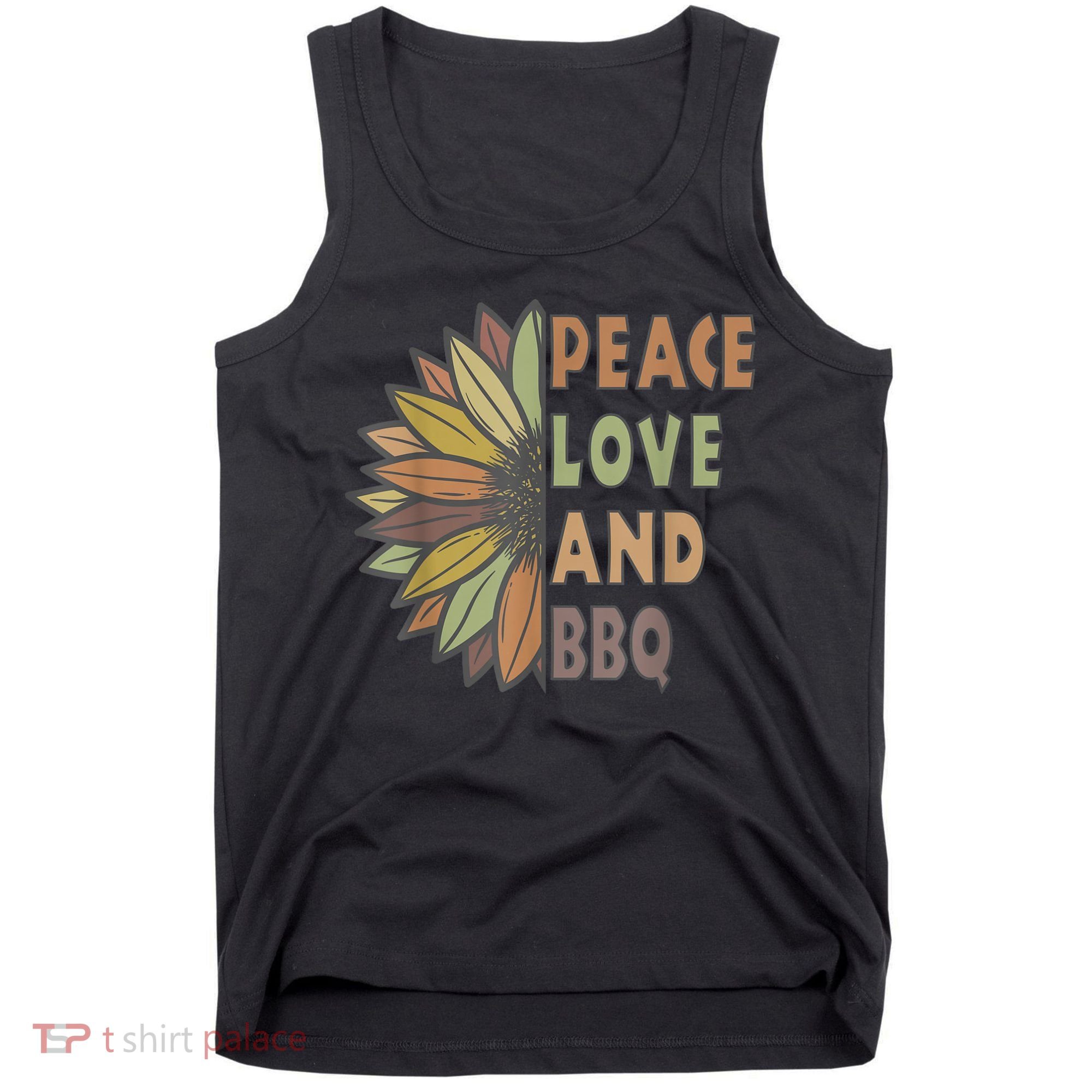 Peace Love And BBQ Tank Top