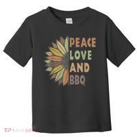 Peace Love And BBQ Toddler T-Shirt thumb 0