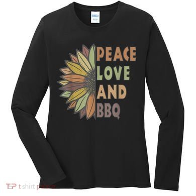 Peace Love And BBQ Women's Long Sleeve Shirt