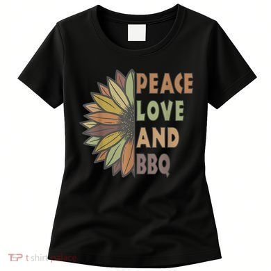 Peace Love And BBQ Women's T-Shirt