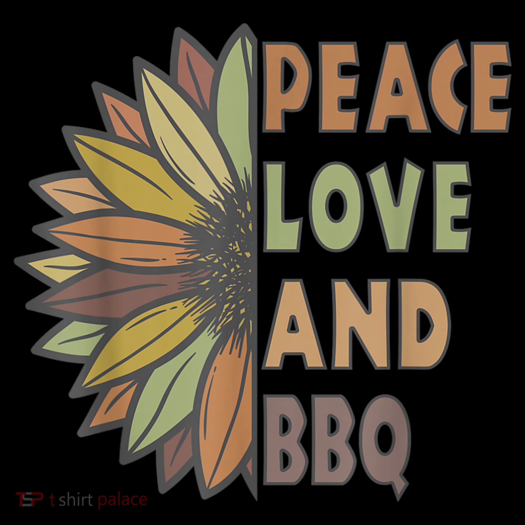 Peace Love And BBQ Kids Sweatshirt