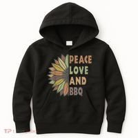 Peace Love And BBQ Kids Hoodie thumb 0
