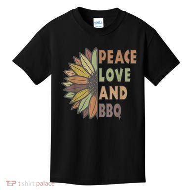 Peace Love And BBQ Kids T-Shirt