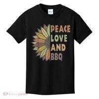 Peace Love And BBQ Kids T-Shirt thumb 0