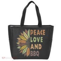 Peace Love And BBQ Tote Bag thumb 0