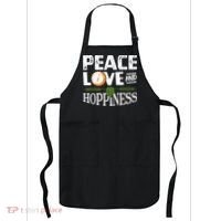 Peace Love And Hoppiness Craft Beer IPA Lovers Brewing Apron thumb 0